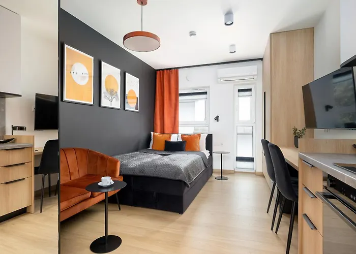 Appartement Air Conditioned In With Desk And Parking By Renters Rzeszów